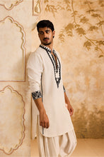 Load image into Gallery viewer, EMBROIDRED WHITE KURTA PATIYALA SALWAR