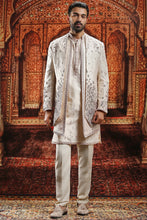 Load image into Gallery viewer, Almond Silk Square cut Open Indowestern