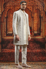 Load image into Gallery viewer, Ivory Sherwani with Dabka Pitta Embroidery