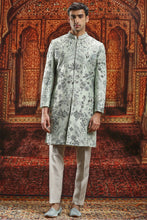 Load image into Gallery viewer, Leafy Floral Silk Dabka Embroidered Sherwani