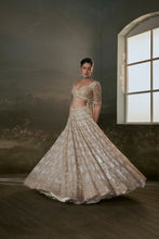 Load image into Gallery viewer, Ivory And Gold Lehenga Choli Set