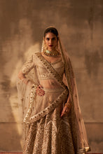 Load image into Gallery viewer, Ivory Raw Silk Double Dupatta Lehenga Set