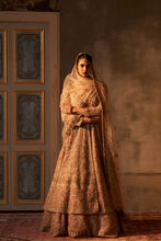 Load image into Gallery viewer, Peach Organza Lehenga Set