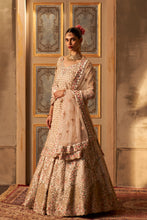 Load image into Gallery viewer, Blush Pink Raw Silk Double Dupatta Lehenga Set