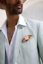 Load image into Gallery viewer, Powder Blue Windowpane Check Blazer Set