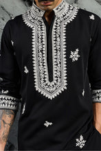 Load image into Gallery viewer, Black Shadow Dori Kurta Set