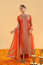 Load image into Gallery viewer, Amayah - Long A-line Jacket with Pant and Dupatta