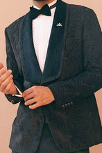 Load image into Gallery viewer, Black Aari Embroidery Tuxedo
