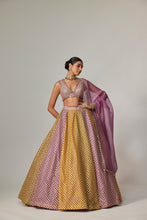 Load image into Gallery viewer, MUSTARD MULTICOLOR CROP TOP WITH DUPATTA