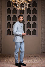 Load image into Gallery viewer, SKYBLUE EMBROIDERED JODHPURI COAT WITH PANT