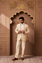 Load image into Gallery viewer, BEIGE TUXEDO JACKET, WAISTCOAT AND PANT