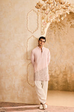 Load image into Gallery viewer, EMBROIDERED PINK APPLIQUE WORK KURTA WITH SALWAR