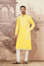 Load image into Gallery viewer, Yellow Dahlia Sequin Embroidered Kurta Set