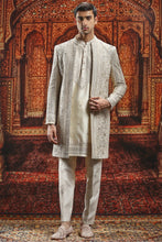 Load image into Gallery viewer, Ivory Sherwani with Dabka Pitta Embroidery