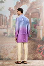 Load image into Gallery viewer, Violet Dusk Ombre Embroidered Kurta Bundi Set