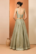 Load image into Gallery viewer, Green lehenga set
