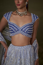 Load image into Gallery viewer, Ink Blue Lehenga Choli Set