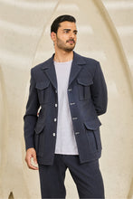 Load image into Gallery viewer, Midnight Blue Hunter Coat Set