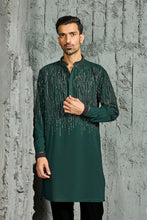 Load image into Gallery viewer, Mehfil Green Embroidered Kurta Set
