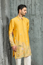 Load image into Gallery viewer, Yellow Gulrang Ridge Kurta Set