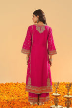 Load image into Gallery viewer, Aamish - Long A-line Kurta with Palazzo and Dupatta