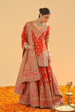 Load image into Gallery viewer, Shazfa - Short Kurta with Sharara and Dupatta