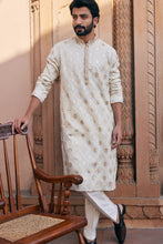 Load image into Gallery viewer, Banarsi Cord Embroidery Chanderi Silk Kurta