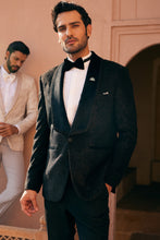 Load image into Gallery viewer, Black Aari Embroidery Tuxedo