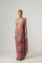 Load image into Gallery viewer, MUD MAUVE MULTICOLOR SAREE