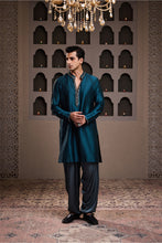 Load image into Gallery viewer, EMBROIDERED CHANDERI KURTA WITH PATIALA SALWAR