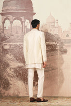 Load image into Gallery viewer, Ivory Heritage Open Embroidered Indowestern Set