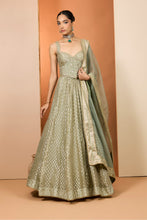 Load image into Gallery viewer, Green lehenga set