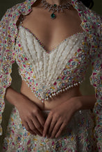 Load image into Gallery viewer, Ivory Multicolored Lehenga Choli Set