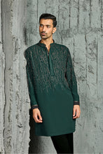 Load image into Gallery viewer, Mehfil Green Embroidered Kurta Set