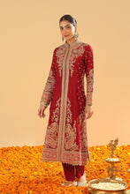 Load image into Gallery viewer, Minara - Long A-line Jacket with Pant and Dupatta