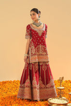 Load image into Gallery viewer, Sehrish - Short Kurta with Sharara and Dupatta