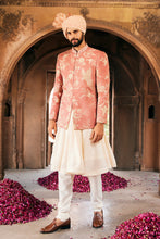 Load image into Gallery viewer, Pink Kiran Dori Embroidery Bandhgala with Anarkali Kurta