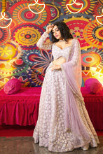 Load image into Gallery viewer, Periwinkle Sequin work lehenga set