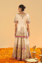 Load image into Gallery viewer, Sadiya - Short Kurta with Sharara and Dupatta