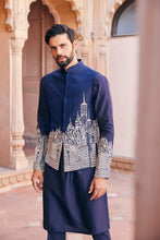 Load image into Gallery viewer, Abstract Design Embroidered Bundi Set