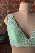 Load image into Gallery viewer, Green gota work lehenga set