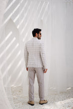 Load image into Gallery viewer, Par chment Plaid Checks Blazer And Trouser