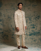 Load image into Gallery viewer, Buttercream hand embroidered contempoarary jacket set