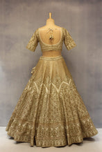 Load image into Gallery viewer, Ivory Raw Silk Double Dupatta Lehenga Set