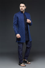 Load image into Gallery viewer, Navy Blue Sherwani Jacket Set