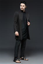 Load image into Gallery viewer, Black Sherwani Jacket Set