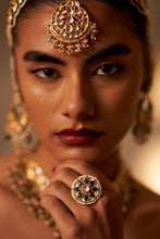 Load image into Gallery viewer, Green Raw Silk Double Dupatta Lehenga Set