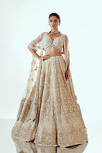 Load image into Gallery viewer, IRISH BEIGE - IRISH ORGANZA LEHENGA SET