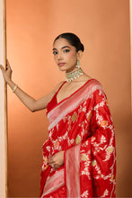 Load image into Gallery viewer, RED SAREE SET