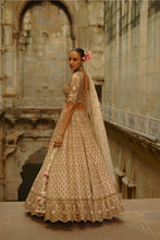 Load image into Gallery viewer, Cream Monga Lehenga Set